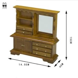 1:12 Miniature Dresser Closet TV Book Cake Bedside Table Cabinet Bookcase Cupboard Model Dollhouse Furniture Decor DIY Toys