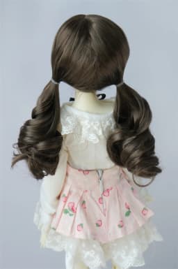 JD768 Size 6-7inch to 10-11inch Pretty Culry BJD Synthetic Mohair Wig YOSD MSD SD Blythe Top 1/6 1/4 1/3 Doll Hair Accessories