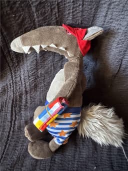 30cm France cartoon loup wolf soft figure doll kids collection yeti model toy