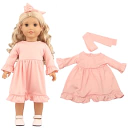 Toy Accessories New 5colour Solid color skirt for American Girl Doll Clothes 18-inch Doll , Cute Girl Gift(only sell clothes)
