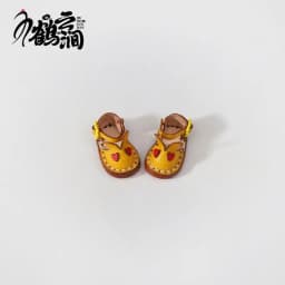 Blyths Doll Shoe Accessories Ob22 Ob24 Doll Shoes Rabbit Shoe Toy Accessories Mini Leather Shoes 3.0 * 1.8cm