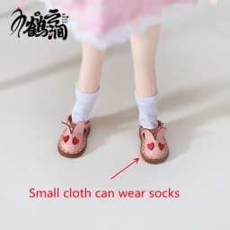 Blyths Doll Shoe Accessories Ob22 Ob24 Doll Shoes Rabbit Shoe Toy Accessories Mini Leather Shoes 3.0 * 1.8cm