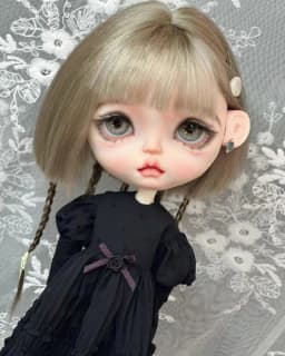2026 1pcs Blythe Gothic Style One-Piece Dress 1/6 30cm(Fit for Pullip,Ob22/24/26, Licca)