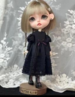 2026 1pcs Blythe Gothic Style One-Piece Dress 1/6 30cm(Fit for Pullip,Ob22/24/26, Licca)