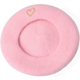 Cute Pink Beret Hat American Doll 18 Inch Girl Soft Hat 43 cm Baby Reborn Dolls Fashion Hat Ours & Generation Dolls Accessories