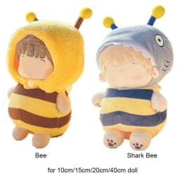 10cm/15cm/20cm/40cm Doll Clothes Multicolor Replacement Outfit Cartoon Bee Jumpsuit Playing House Doll Accessories