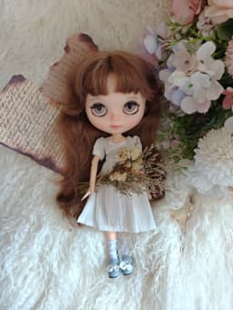 Blythe Doll Clothes Handmade Spring Versatile White Skirt Set 28-30cm OB22 OB24 AZONE Blythe Doll Clothes Accessories Dress