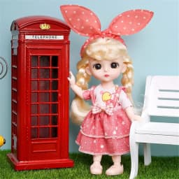 16cm 1/12 Princess Doll BJD DIY Dress Up Doll Toys with Clothes Shoes Movable 13 Joints Cute Sweet Face Girl Gift Child for Kids