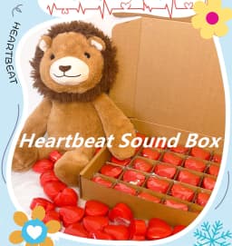 Heartbeat Simulator For Plushies Heart Beat Box Pulsing Device Stuffed Doll Accessories Stress Relief Sleep Aids for Boy Pets