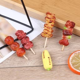 1Pcs Cute Mini Play Toy BBQ Simulation Food Miniature For Doll House Toy