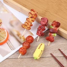 1Pcs Cute Mini Play Toy BBQ Simulation Food Miniature For Doll House Toy