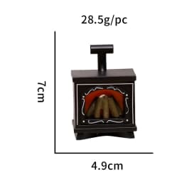 1PCS Dollhouse Miniature Fireplace Glowing Stove Model House Furniture Kitchen Living Scene Decor Toy