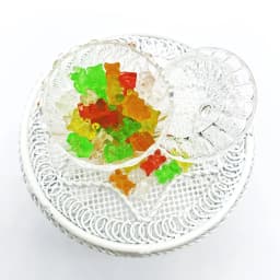 20Pcs Mini Resin Colorful Bear Ornaments DIY Crafts Dollhouse Candy Decoration