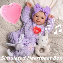 2Pcs/Lot DIY Accessories Simulated Heartbeat Box for Reborn Dolls Newborn Baby Toys with Lifelike Heartbeat Accompany Kids Gift