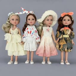 14 Inch Realistic Doll Removable Clothes and Accessories, Made in Premium Quality Vinyl Body, Birthday Gift for Ages 3+