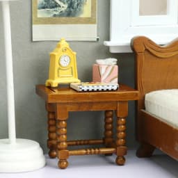 1:12 Dollhouse Miniature Wooden Brown Coffee Table Bedside Stool Doll Furniture Decor Toy