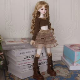 1/3 1/4 1/6 Doll's Clothes Suit for 60/45/30cm Bjd Doll Knitted Top Yarn Skirt Diy Girl Toy Dress Up Play House Doll Accessories