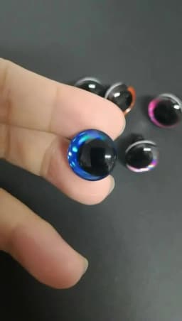 3D Glitter Eyes Diy Accessories Colored Safety Eyes For Amigurumis Crochet Dolls Plastic Doll Findings 12mm/14mm/16mm/18mm/20mm