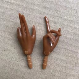 MENGF Doll Hands Feet 1/6 Doll Parts Beige Latin Dark Brown Doll Accessories DIY Dressing Doll Decors Hands Legs Feet