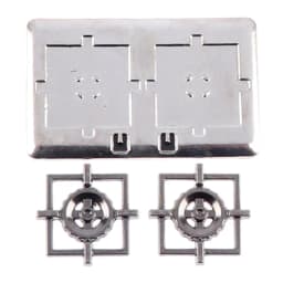 1 Set 1:12 Dollhouse Miniature Gas Stove Metal Model Toy Doll House Decor Kids Gift