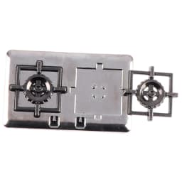 1 Set 1:12 Dollhouse Miniature Gas Stove Metal Model Toy Doll House Decor Kids Gift