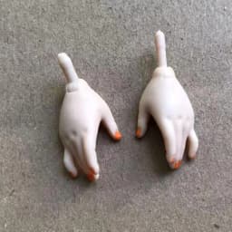Rainbow Doll Replacement Hands White Brown Black Skin Doll Parts Original Doll Decors 1/6 Doll Hands Shoes Boots Clothes