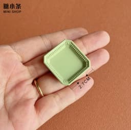Miniature Retro Furniture Ornaments Mini Speaker Mug Hand-painted Flower Plate Mirror Blythe Doll Afternoon Tea Shooting Props