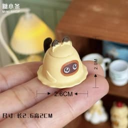 Miniature Retro Furniture Ornaments Mini Speaker Mug Hand-painted Flower Plate Mirror Blythe Doll Afternoon Tea Shooting Props