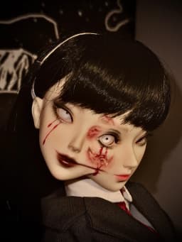 New Arrival BJD sd doll toy 1/4M Fullset Double Face Conjoined Horror Anime Professional Makeu Free shipping