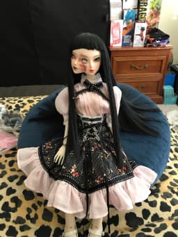 New Arrival BJD sd doll toy 1/4M Fullset Double Face Conjoined Horror Anime Professional Makeu Free shipping