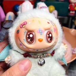 17cm Labubu V1v2 Eye Makeup Color False Eyelash Customization Gorgeous And Exquisite Eye Makeup Stickers Eyelash Stickers