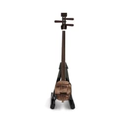 1Pcs Miniature Chinese Sanxian Model with Case Mini Musical Instrument for Dollhouse Action figure Accessories Decoration