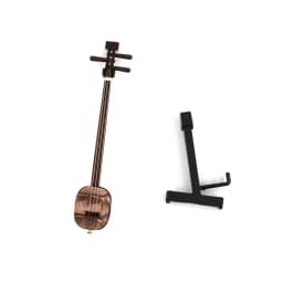1Pcs Miniature Chinese Sanxian Model with Case Mini Musical Instrument for Dollhouse Action figure Accessories Decoration