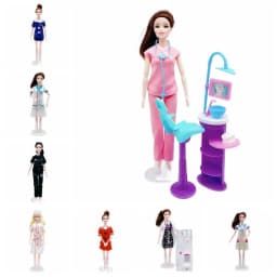 1 Set Scene Doctor/Nurse Doll Clothes Cosplay Flight Attendant Doll Dress Beekeeper Beautiful BJD Doll Clothes Children's Toys