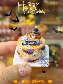 Dollhouse Decoration Miniature Clay Birthday Cake Bjd Doll Diy Custom Birthday Party Decoration Mini Sweets for Dolls Blythe Toy