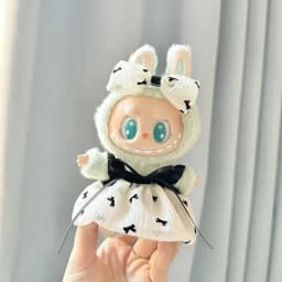 cothes 17cm Mini Plush Doll'S Clothes Outfit Accessories For Korea Kpop Exo Labubu Idol V1 V2 Strap skirt set Clothing Gift