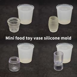1Pc/1Set Dollhouse Miniature Tea Cup/Packaging Box Silicone Mold UV Epoxy Turnover Mold Doll Accessories Toy Scene Decoration