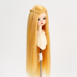 1/3 1/4 1/6 Doll's Wig for 60/45/30cm Bjd Doll Long Straight Hair with Long Bangs Girl Toys Dress Up Doll Accessories, No Doll
