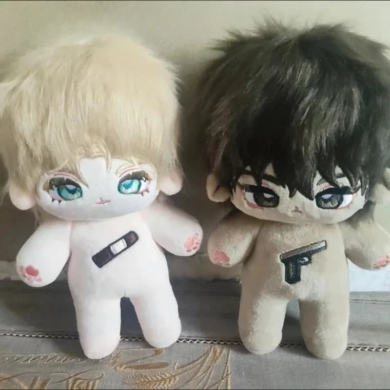 20cm Anime Attributes Handsome Boy Kawaii Cosplay Cotton Doll Body With Skeleton Cartoon DIY Soft Plushies Toy Figures Fans Gift