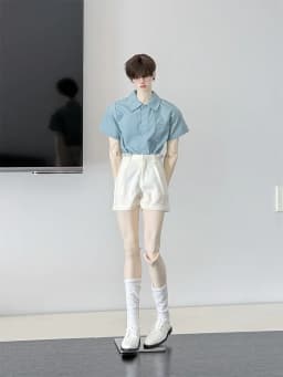 Multi-Color Shirt ID75 4-Piece Baby Set Colorful Shorts Versatile Basics Spot Inventory BJD Doll T-shirts Toys Doll Accessories