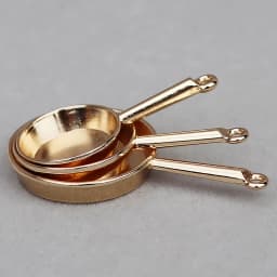 1Set 1:12 Dollhouse Miniature Frying Pan Casserole Metal Cookware Kitchen Model Decor Toy Doll House Accessories