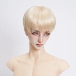 New 1/6 1/4 1/3 Doll's Wig for 30/45/60cm Bjd Doll Soft Silk Short Hair Girl Toys Dress Up Play House Doll Accessories, No Doll