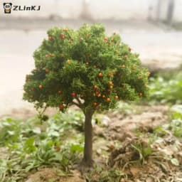 1Pcs DIY Fruit Trees Miniature Landscape Decoration Miniature Sand Table Building Model Realistic Fruit Tree Decor