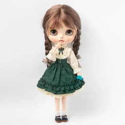 Blyth Clothes Retro Palace Style Ruffled Stand Collar Shirt High Waist Skirt Suit for Licca Azones Ob22 Ker YMY Doll Accessories