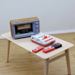 1/12 Miniature Dollhouse Furniture, Reminiscent TV Game Console Model, Living Room Scene Display, Doll Toy Accessories