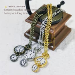 1Pc ob11 Miniature Toy Mini Necklace Pocket Watch for Doll 1/6 Figure Doll Accessories Dollhouse Decoration