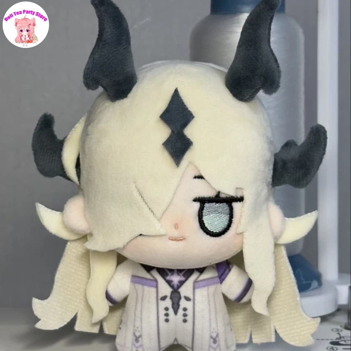 Anime Arknights 10cm Eblana Necrass Cartoon Plush Cotton Doll Figure Mini Pendant Keychain Cosplay Gift Halloween Game Toys