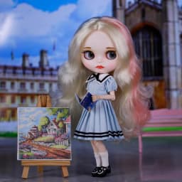 ICY DBS Blyth Doll Pleated Skirt Leather Jacket Hat Set Anime Girl jiontBody 1/6 BJD
