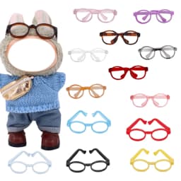 For Labubu Doll Colorful Cute Glasses Mini Matching Frame Pop Glasses For 17CM Doll Accessories,Our Generation Kid DIY Toys Gift