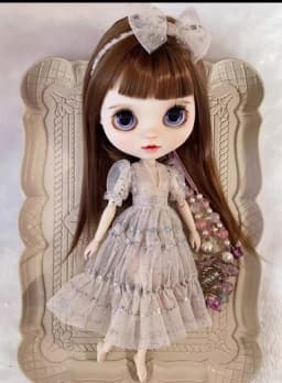 2pcs 2026 lace French style Headband + Main Dress for Blythe (Fit for Lulu,ymy24,Ob22,24,26,zone, Jenny)